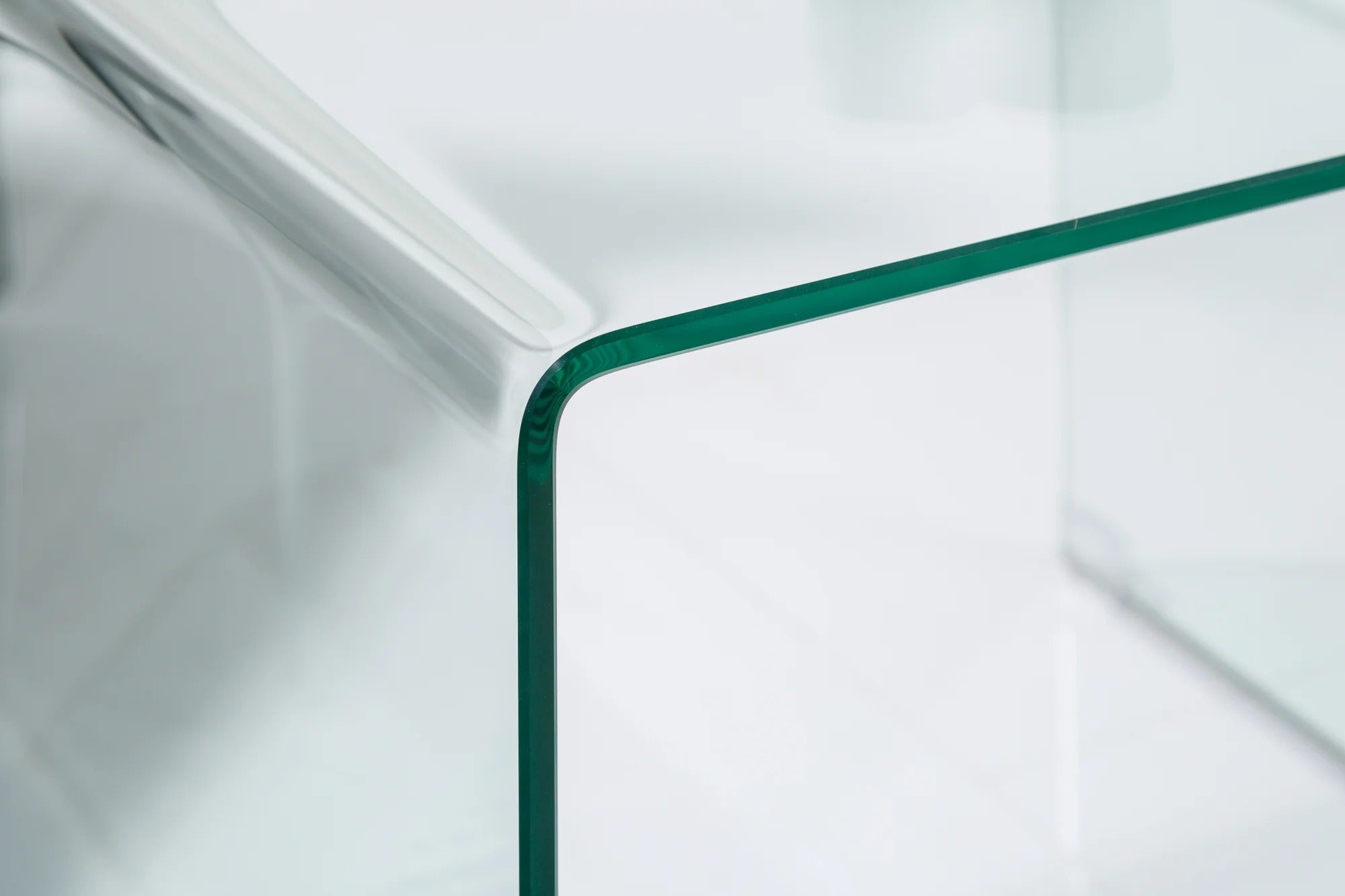 Set Of 3 Nesting Coffee Tables Quartz 40cm/50cm/60cm Glass