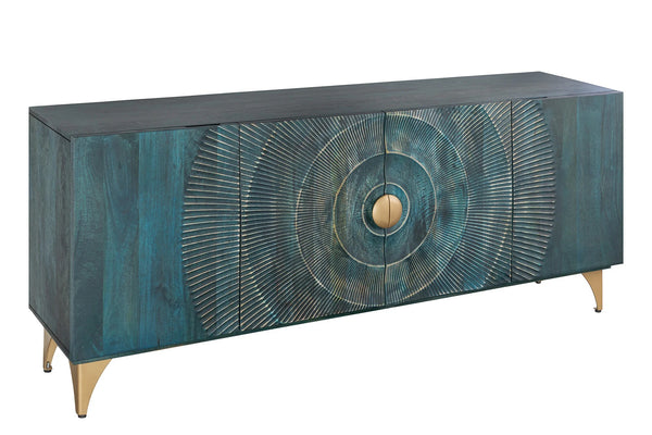 Sideboard Golden Eye 177cm Mango Wood Turquoise