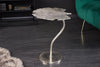 Side Table Ginkgo 55cm Metal Silver