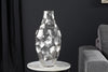 Vase Organic Orient 45cm Hammered Metal Silver