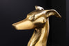 Sculpture Greyhound 69cm Metal Gold