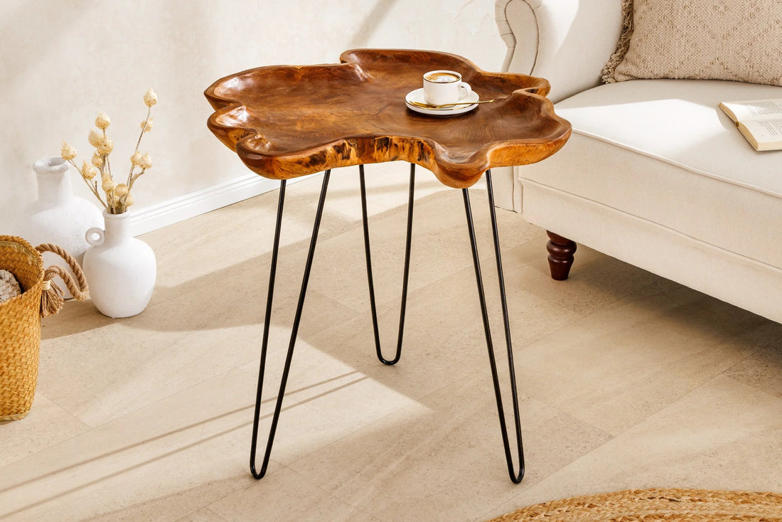 Side Table Wild 65cm Teak Wood Brown