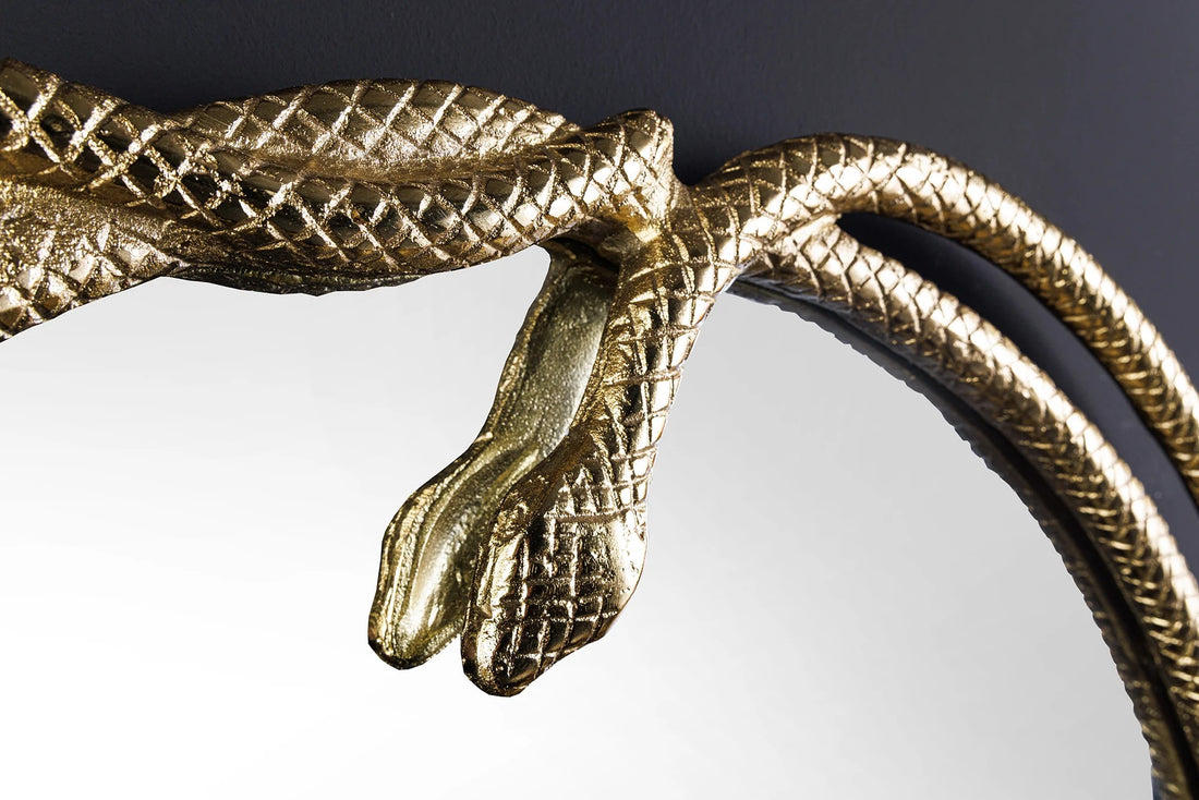 Mirror Snake 82cm Metal Gold