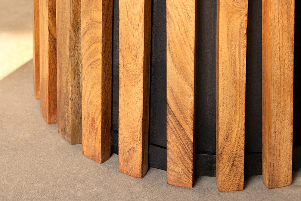 Set Of Two Coffee Tables Yoko 50cm/70cm Acacia Wood Natural