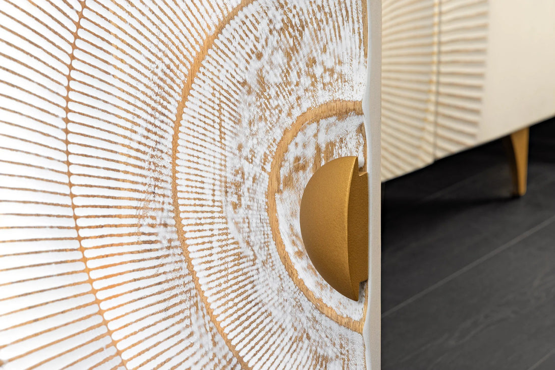 TV Stand Golden Eye 180cm Mango Wood White