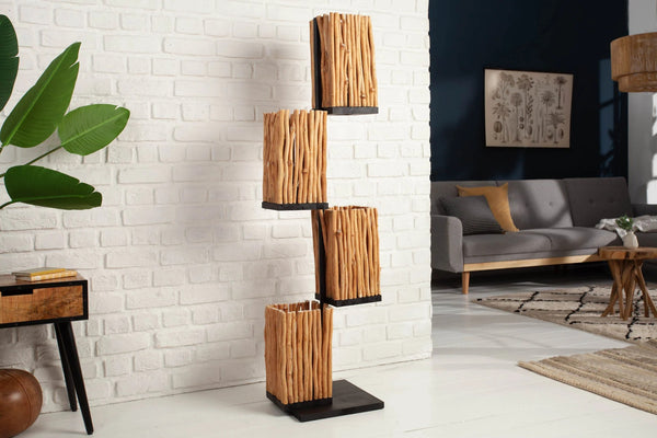 Floor Lamp Euphoria 154cm Longan Wood Natural