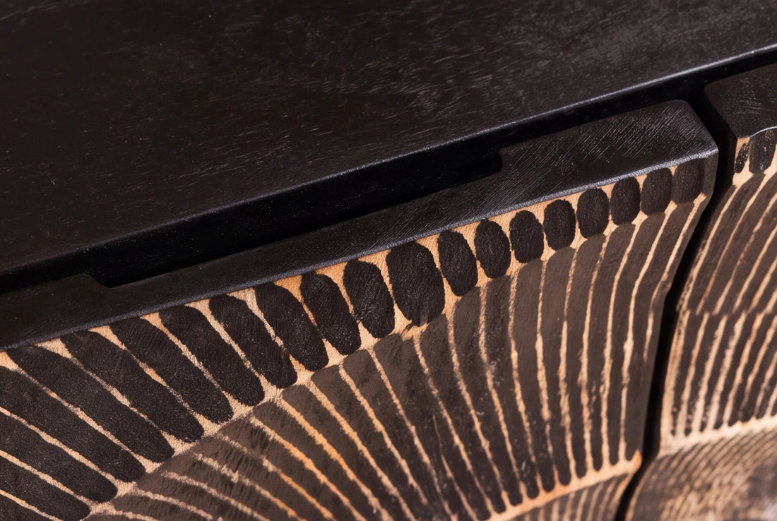 Sideboard Golden Eye 100cm Mango Wood Black