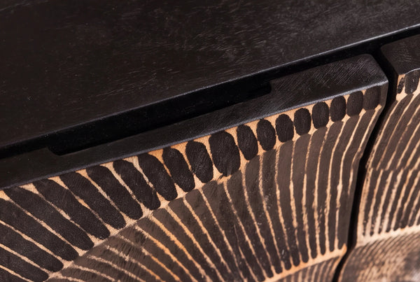 Sideboard Golden Eye 100cm Mango Wood Black