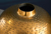 Set Of 2 Vases Oriental 27cm/32cm Hammered Metal Gold