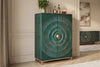 Bar Cabinet Golden Eye 140cm Mango Wood Turquoise