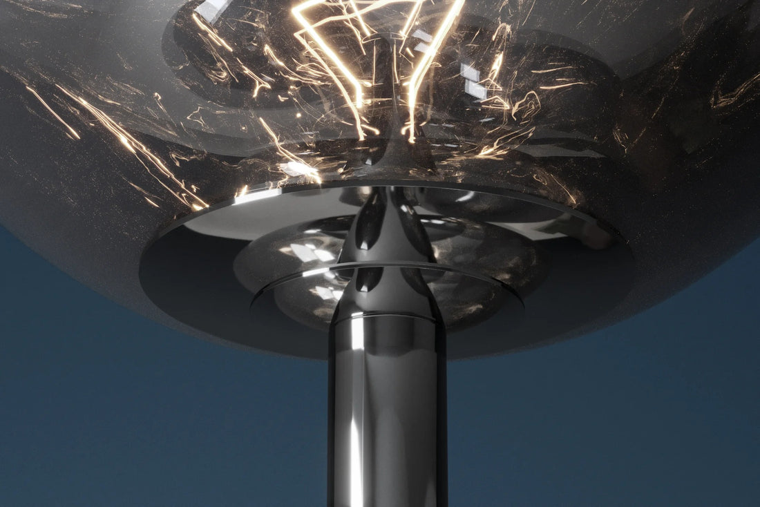 Floor Lamp Liquid Diamond 168cm Smoked Glass Grey