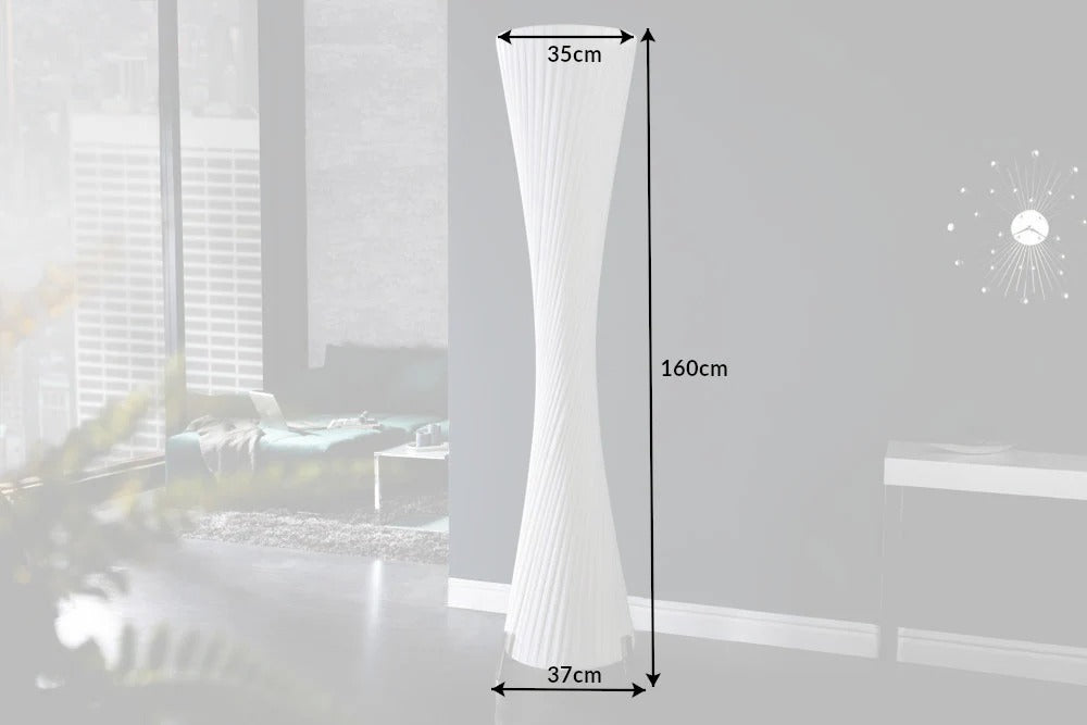 Floor Lamp Paris 160cm Latex White