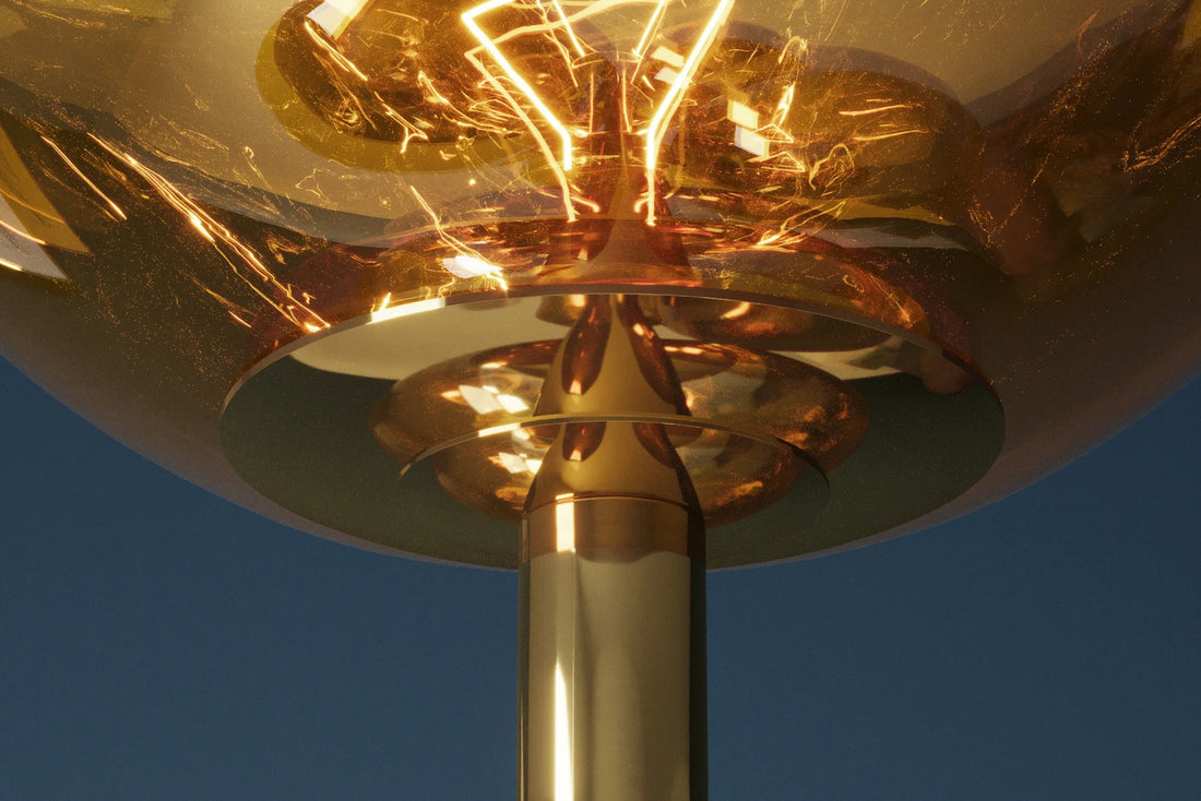 Floor Lamp Liquid Diamond 168cm Glass Gold