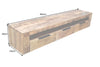 Floating TV Stand Blacksmith 160cm Mango Wood Natural