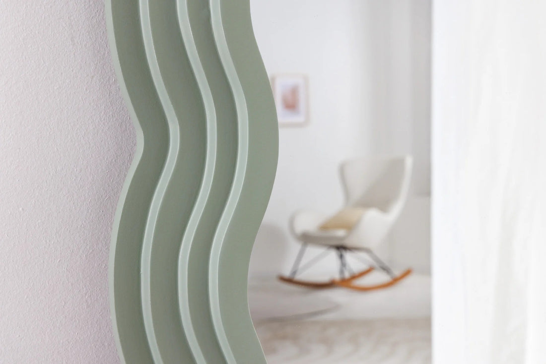 Wall Mirror Wave 160cm Green