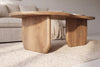 Coffee Table Organic 120cm Mango Wood Natural