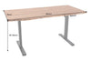 Height-Adjustable Desk Monolith 120cm Acacia Wood Natural