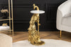 Side Table Peacock 75cm Metal Gold