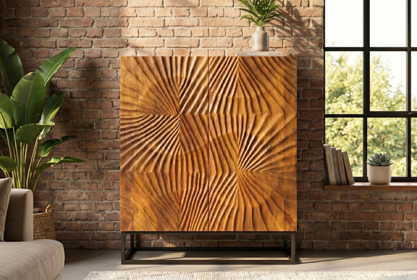 Cabinet Fossil 120cm Mango Wood Brown