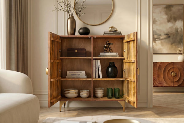 Cabinet Golden Eye 120cm Mango Wood Brown