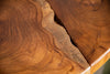 Round Coffee Table Mosaik 70cm Teak Wood Brown