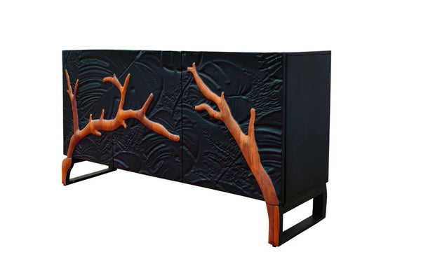 Sideboard Forest 160cm Mango Wood Black