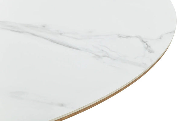 Extendable Dining Table Unique 160-200cm Ceramic White