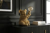 Table Lamp Koala 34cm Polyresin Gold