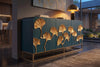 Sideboard Ginkgo 160cm Mango Wood Turquoise