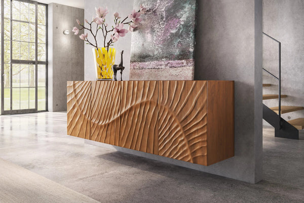 Floating Sideboard Fossil 177cm Mango Wood Brown