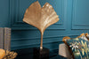 Decorative Sculpture Ginkgo 44cm Metal Gold