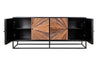 Sideboard Barracuda 177cm Mango Wood Black Teak Wood Brown