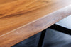 Coffee Table Monolith 110cm Acacia Wood Natural Cross Frame