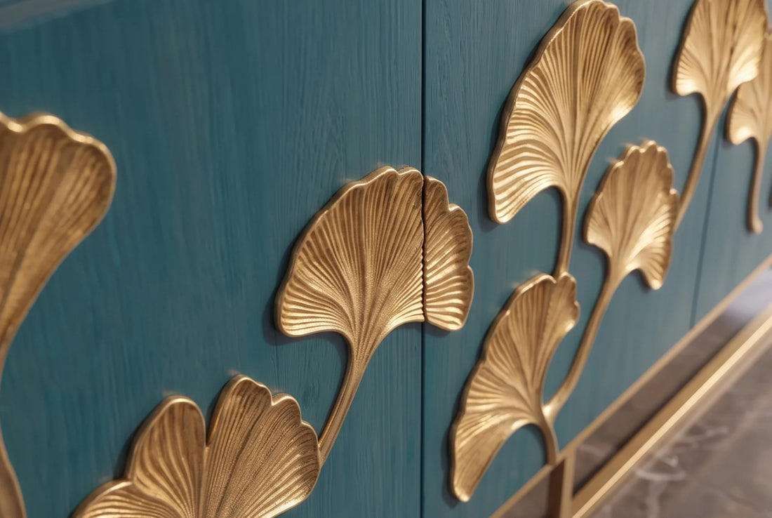 Sideboard Ginkgo 160cm Mango Wood Turquoise