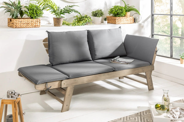 Garden Bench Growing 152-190cm Acacia Wood Grey