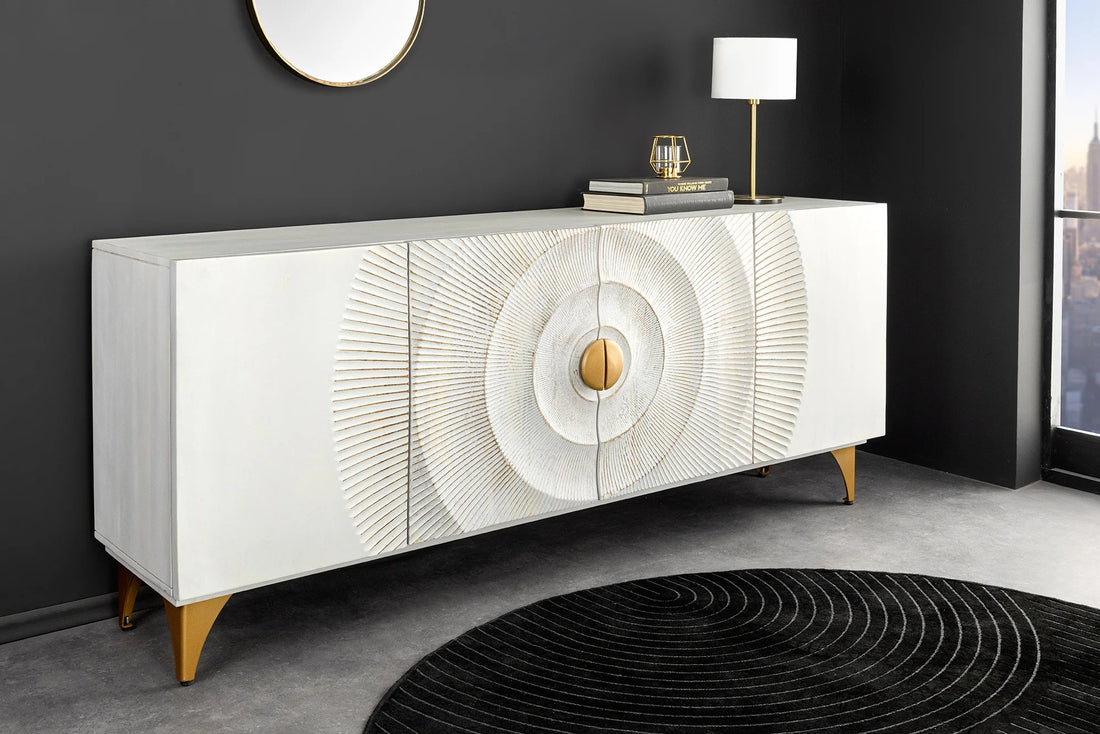 Sideboard Golden Eye 177cm Mango Wood White