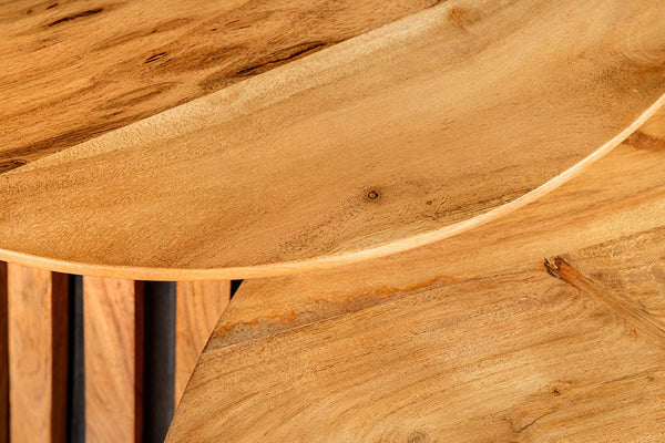 Set Of Two Coffee Tables Yoko 50cm/70cm Acacia Wood Natural