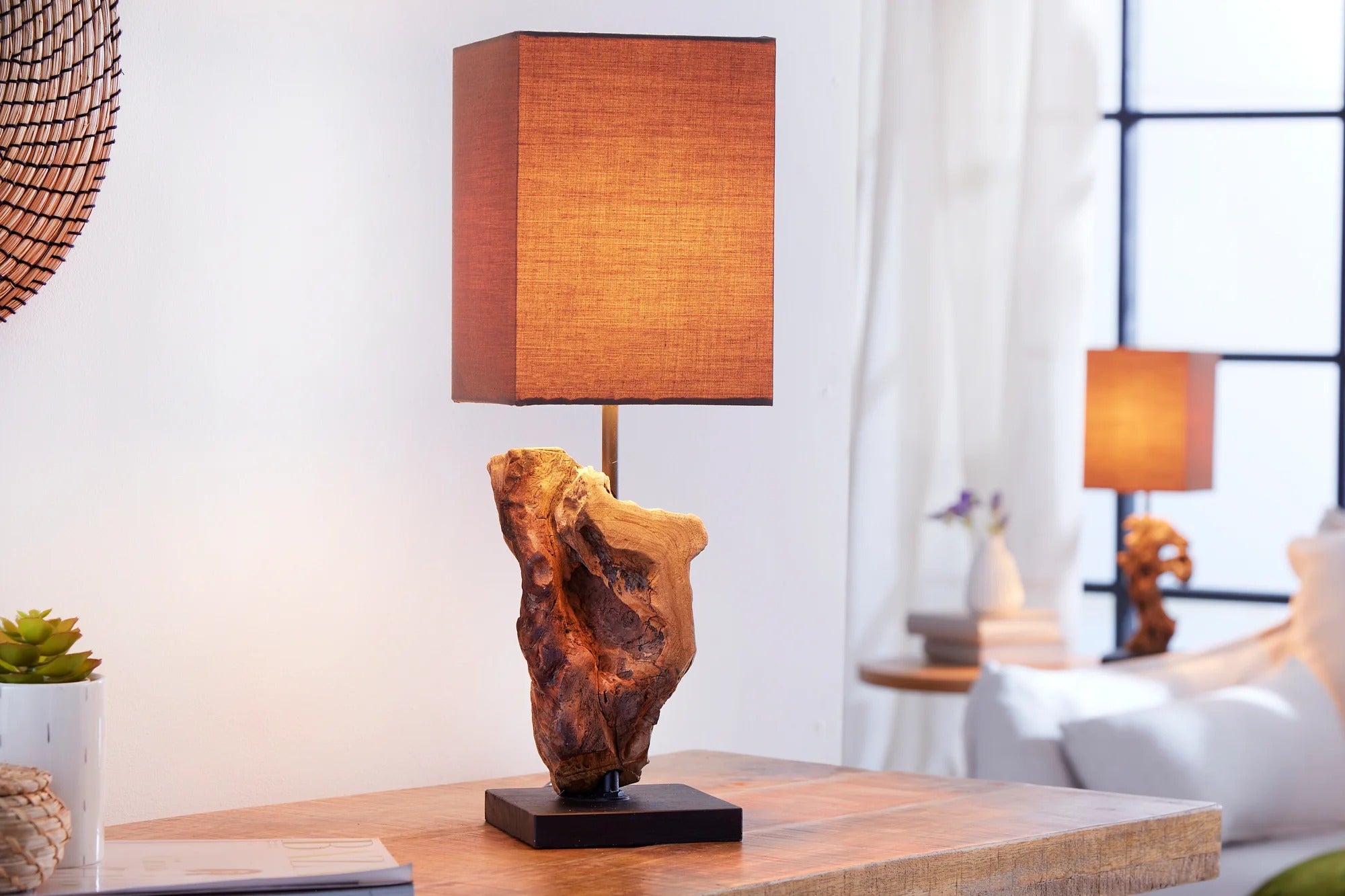 Table Lamp Hypnotic 45cm Driftwood Brown