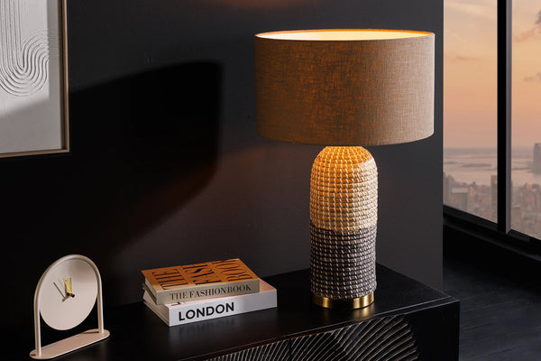 Table Lamp Zea 61cm Seagrass Natural Brown Shade