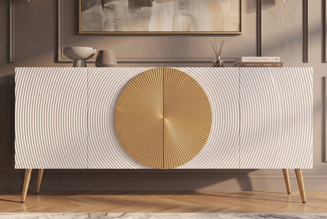 Sideboard Aurum 177cm Mango Wood White