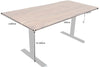 Height-Adjustable Desk Monolith 140cm Acacia Wood Natural