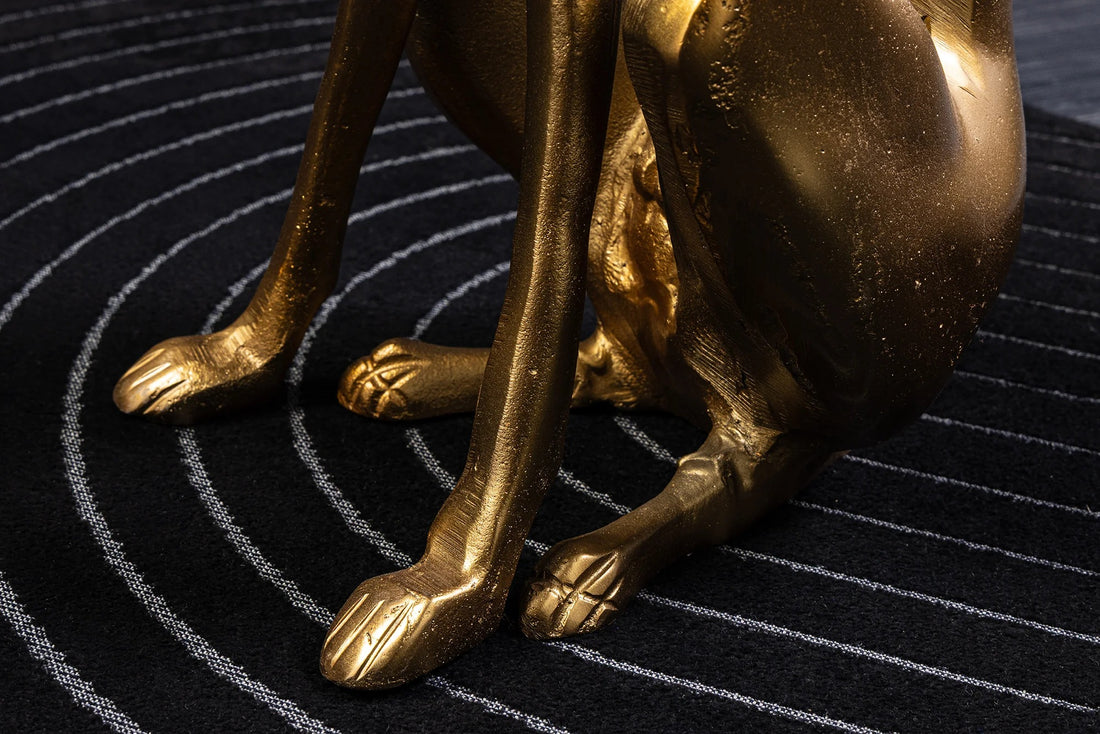 Sculpture Greyhound 69cm Metal Gold