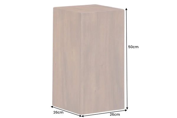 Decoration Pillar Columna 50cm Acacia Wood Brown