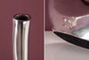 Vase Wave 106cm Metal Silver