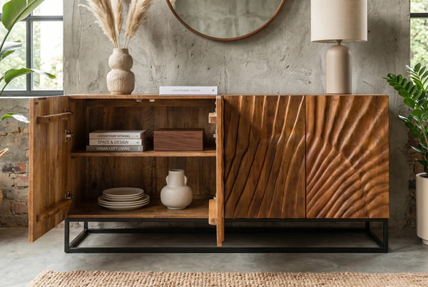 Sideboard Fossil 177cm Mango Wood Brown