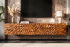 Floating TV Stand Fossil 200cm Mango Wood Brown