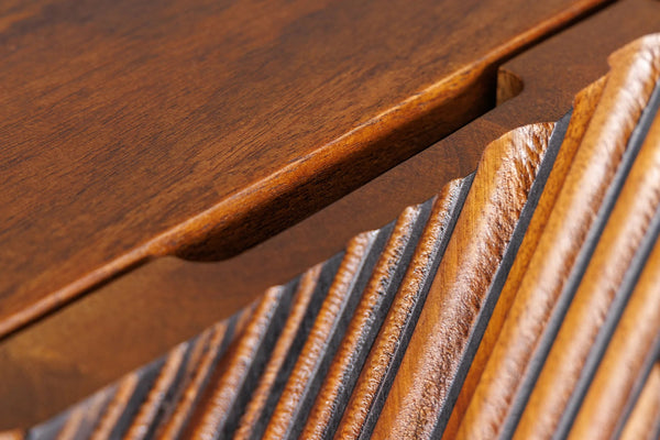 Cabinet Line Art 120cm Mango Wood Brown