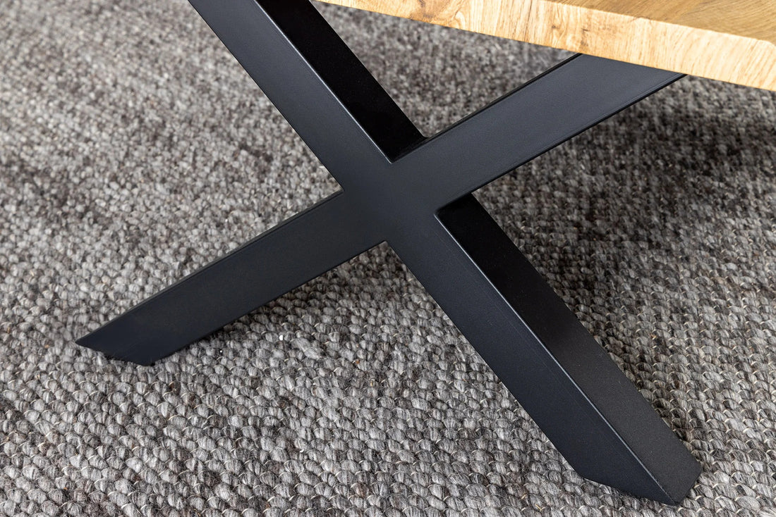 Coffee Table Cortez 90cm Wild Oak Look X-Frame