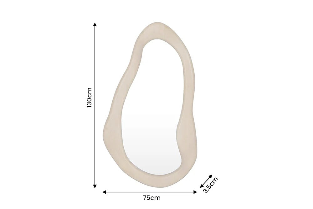 Mirror Organic 130cm Mango Wood Natural