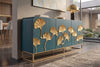 Sideboard Ginkgo 160cm Mango Wood Turquoise